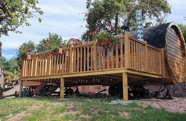 Unusual night in a caravan with private spa