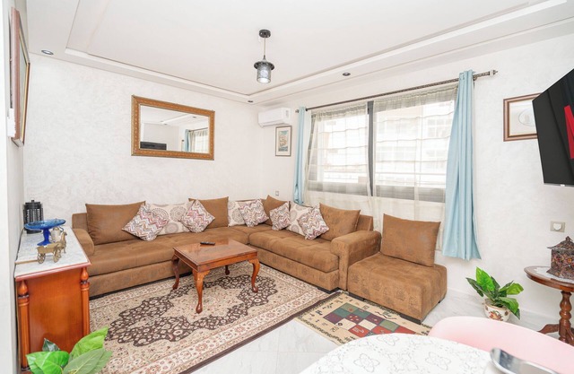 Upscale apartment with large balcony in the heart of the city