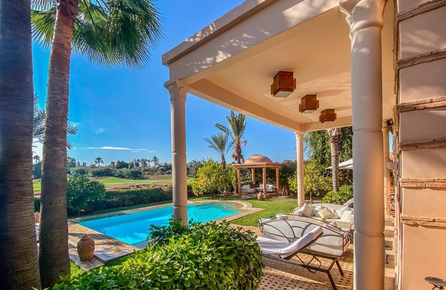 Villa "Dar Mathi" with breathtaking view of the Golf Amelkis golf course
