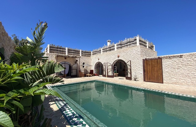 Villa in Ghazoua with heated pool and janitor