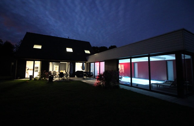 Villa indoor swimming pool, South Brittany near the sea