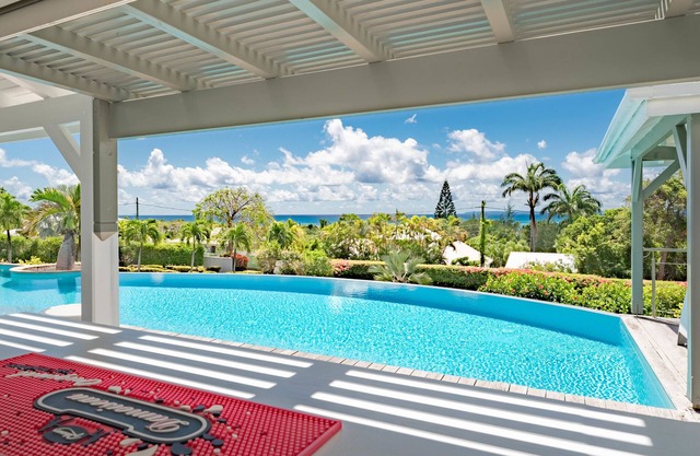 Villa Karukera offers breathtaking sea views from its infinity pool