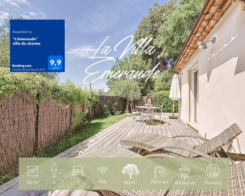 Villa "L'émeraude - Maison d'Hôtes - Jardin et parking privés - Valbonne