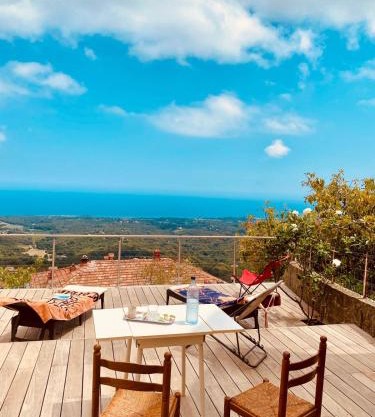 Villa tout confort, vue mer exceptionnelle, à Cervione