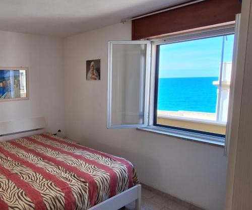 Vista scogliera e spiaggia