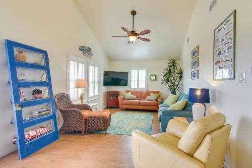 Walk to Shore Surfside Beach Home with Bay Views