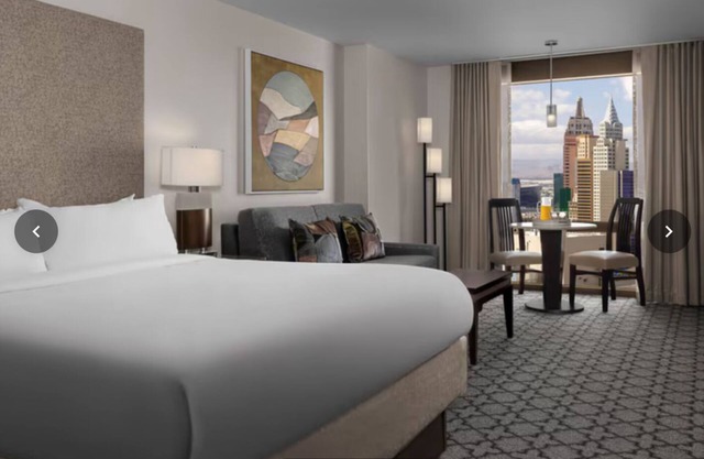 Watch the Vegas F1 race from your room or just step outside this gorgeous resort