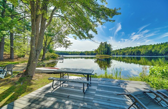 Waterfront Escape w/Beach Access in Bridgton