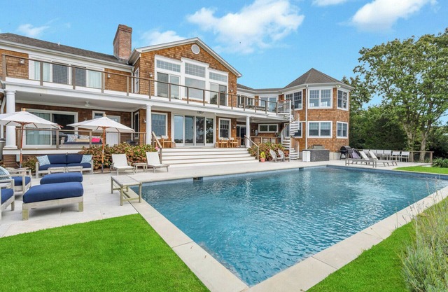 Waterfront Southampton Estate with Pool, Tennis Court & Resort-Style Living
