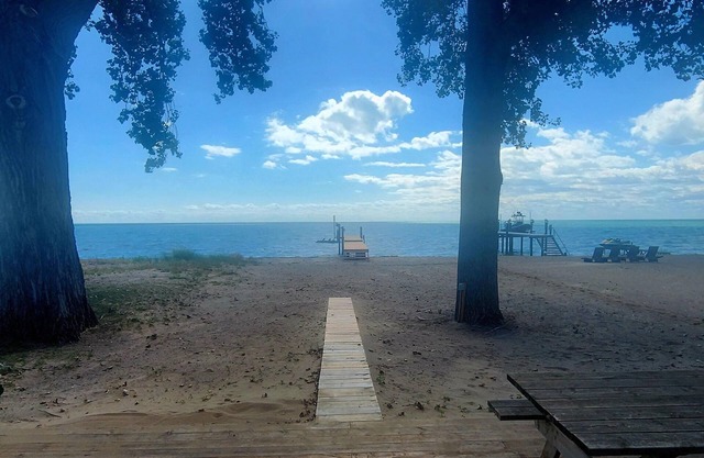 .Welcome to Lakewood Moon . on a sandy beach near Amherstburg Ontario,