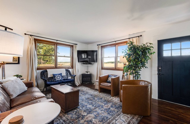 Welcoming home with WiFi, wood stove, & views of Mt. Baker - dogs OK