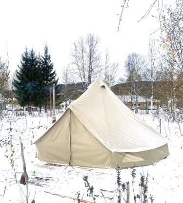 Winter Glamping Tent Hovfjallet Vitsand