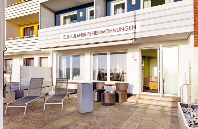 Wohnung zur Seeseite mit Terrasse - Insulaner Ferienwohnungen