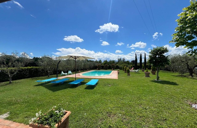 Wonderful private villa for 7 guests with A/C, WIFI, private pool, patio and panoramic view