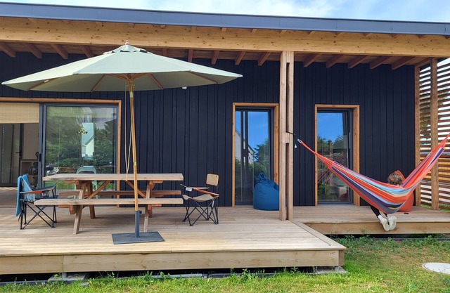 Wooden house by the sea!