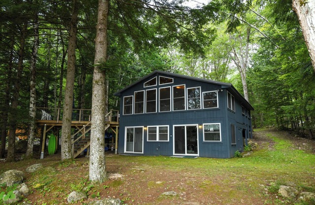 Year-Round Moose Pond Retreat with Private Waterfront & Fun Activities
