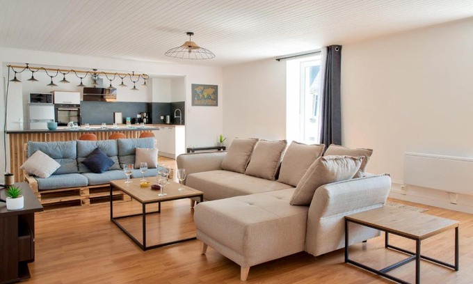 Loctudy Apartment | À 100m du port de Loctudy, bel appartement pour 6
