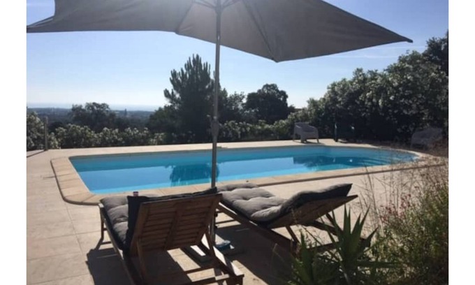 Solaro Apartment | 1/2 villa sea view, Solenzara, swimming pool private garden