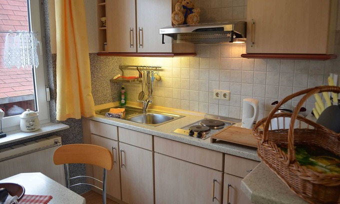 Gross Zicker Apartment | 1-room apartment no. 01 with terrace - Pension Ritter - in a quiet location of