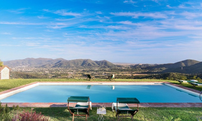 Lucca Villa | 11th CENTURY VILLA, Stunning View & Pool, Unrivaled Private Setting near Lucca