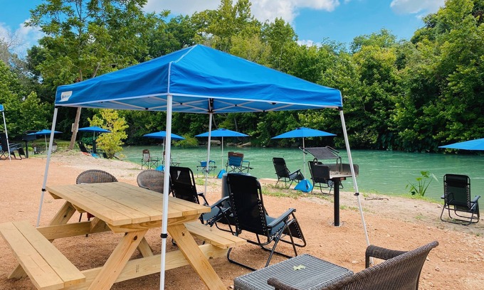 Prairie Lea Cabin | #15 Son's Blue River Camp Glamping Cabin w/1 Queen, 1 Twin