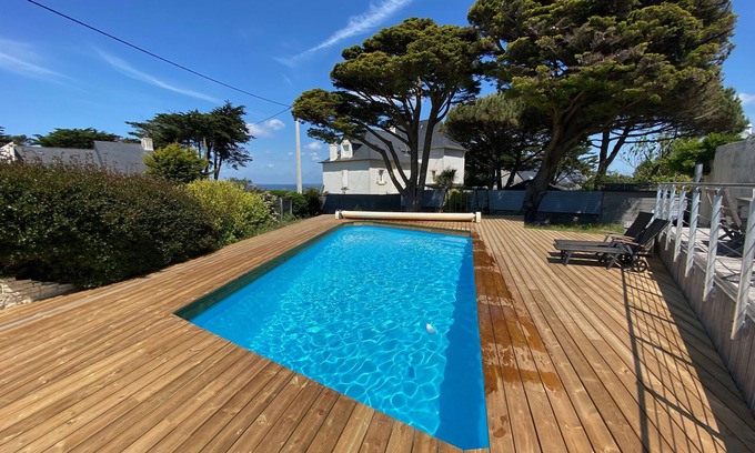 Saint-Pierre-Quiberon House | 150 m2 house with sea view and private pool