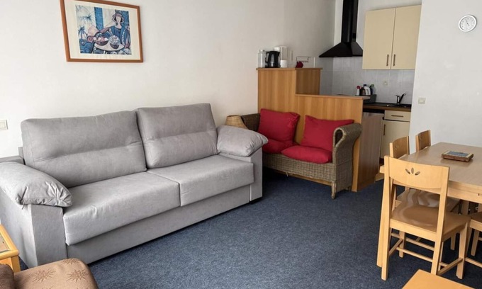 Eaux-Bonnes Apartment | 150m from ski slopes, 1st floor, view ski slopes, fitness, swimming pool, sauna, tv, ski locker