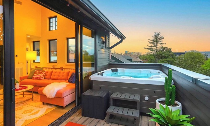 Midtown House | 2 Adjacent Homes w/2 Hot Tubs - Spacious King Beds