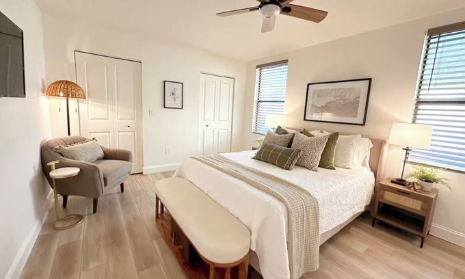Cocoa Beach House | 2 BR Luxury Oasis 1 Block from Beach & Downtown