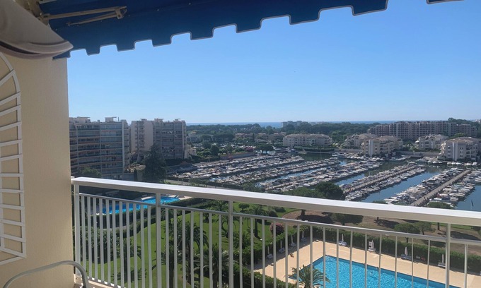 Mandelieu-La-Napoule Apartment | 2 Pieces AU Calme Avec VUE MER