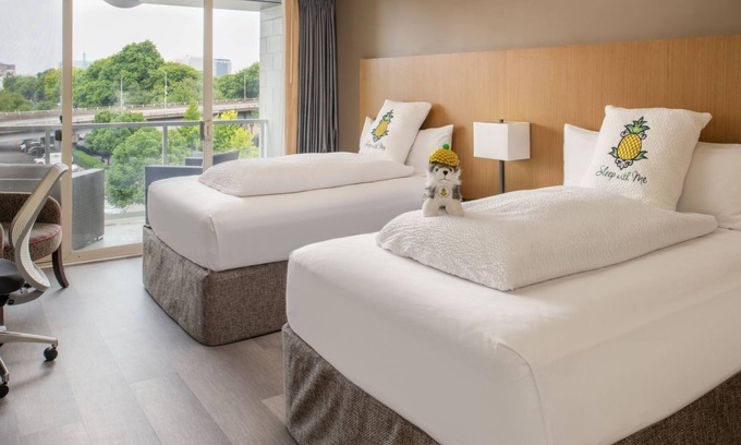 Downtown Portland Hotel | 2 Units, Stumptown Balcony Two Doubles, Staypineapple, Hotel Rose, Downtown