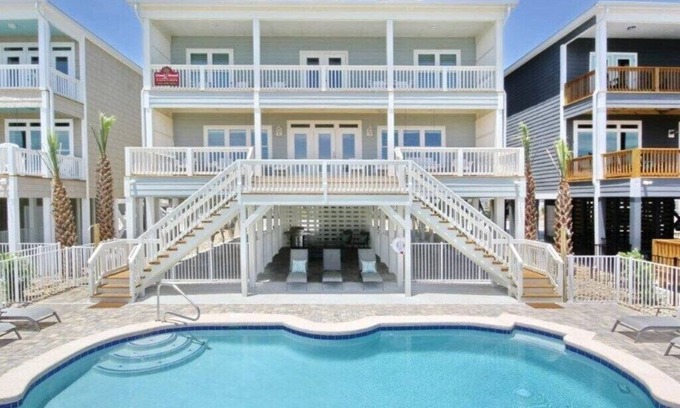 North Myrtle Beach House | 20% Off Available 2025 Dates Updated, Clean, Oceanfront, Private Heated Pool