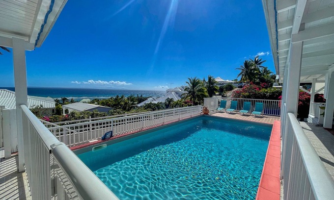 Anse des Rochers Villa | 200m from the beach, pool and jacuzzi