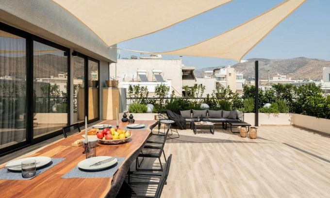 Glyfada Apartment | 2BD Penthouse Sea View Luxury Apartment