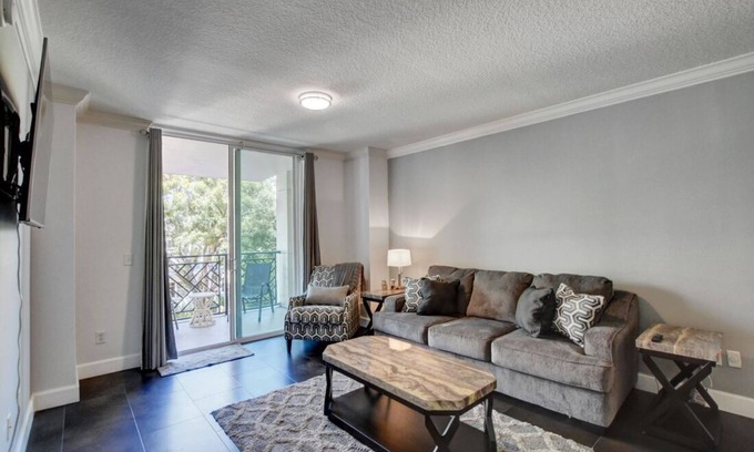 Downtown West Palm Beach Apartment | 2BR Condo in The Prado Huge Balcony Pool Gym Walkable Location in WPB
