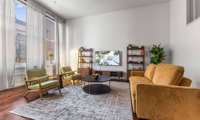 Downtown Indianapolis Apartment | 2BR Downtown Gem Arcade games Sleeps 7 Convention Center Stadium