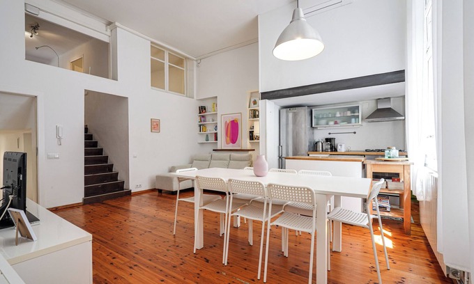 El Poble-sec Apartment | 3 baths +6 BR +A/C +Office : FIRA Montjuic FCB