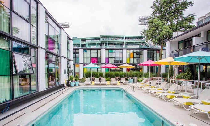 West Fens House | 3 Retro-vibe Units w/ Balcony! Parking, Onsite Pool, Garden! Near Inman Square