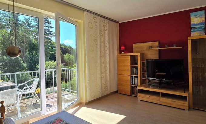 Gelbensande Apartment | 3-zi.-fewo mit 2 Schlafzimmern, 2 Bädern, 2 Balkonen für 4 Personen
