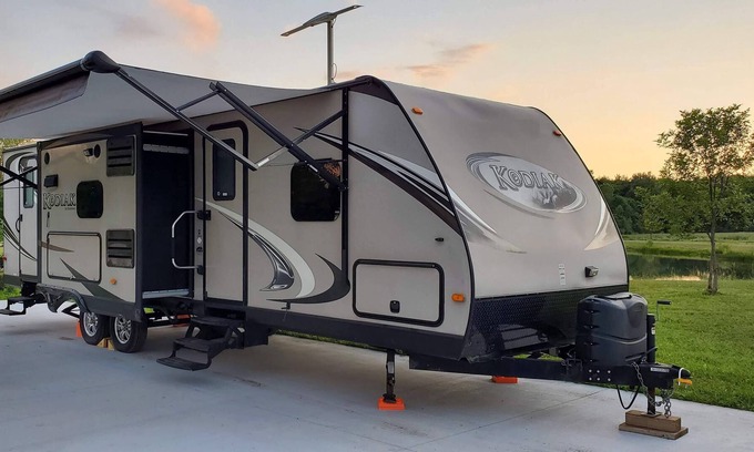 South Haven House | 33' Kodiak RV Travel Trailer Camper on site in South Haven Michigan