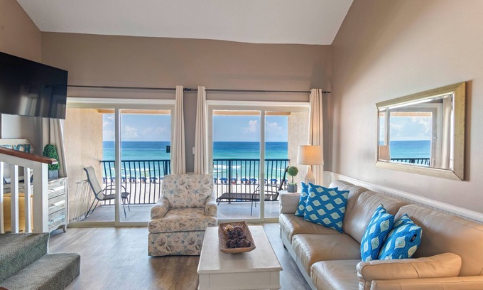 Crystal Beach Condo | 39- Recharge your happiness in this beautiful BEACH FRONT Condo!