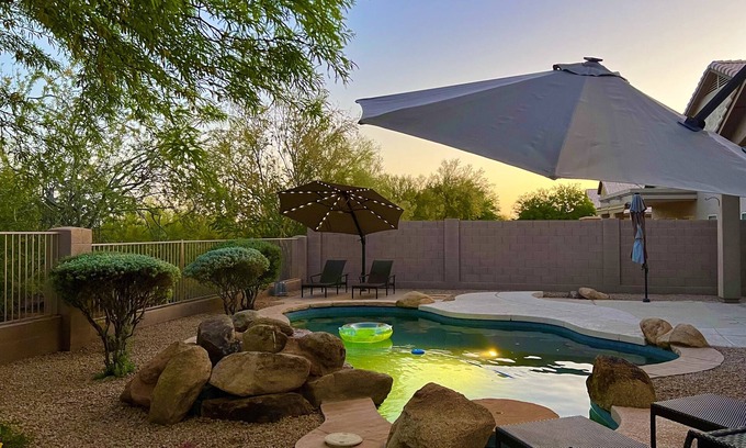 Tatum Ranch House | 3BD Cave Creek Casa with Heated Private Pool