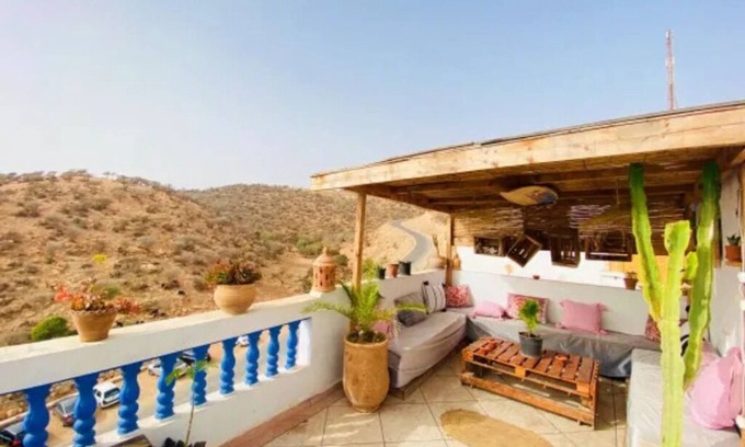 Taghazout House | 4- Twin/Double room with with shared bathroom(Twin room with private bathroom)
