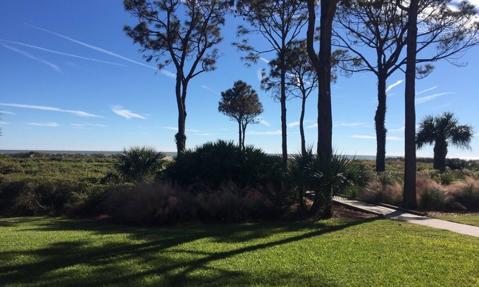 Hilton Head Island Condo | #45 Ocean Club OCEAN FRONT Ground Floor Unit -New Rental