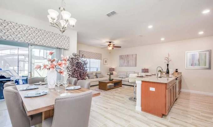Kissimmee House | 4807- 4‑Bed Family Townhome + Private Pool at Storey Lake