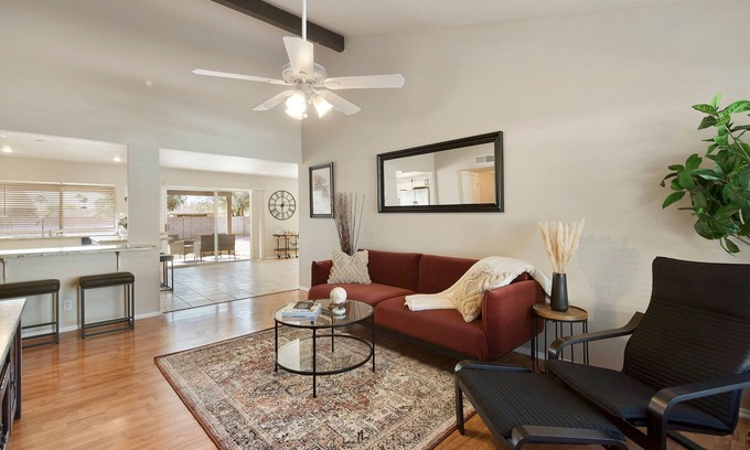 Scottsdale Vista Townhomes House | 5-Star Desert Oasis: Stylish Retreat, 5 TV's, Pet Friendly, Corner Lot