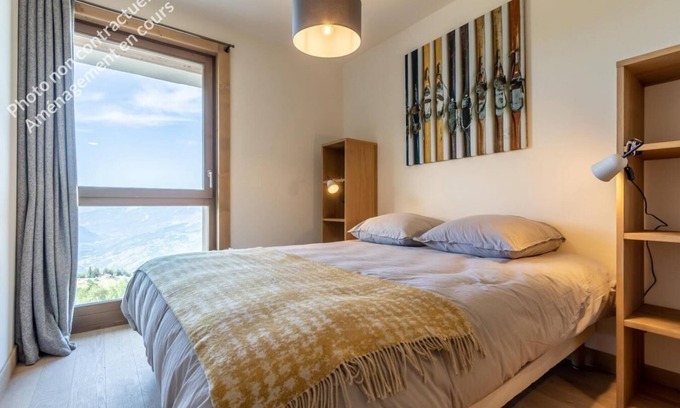 Arc-1600 Apartment | 50m from ski slopes, 1st floor, view panoramic, fitness, swimming pool, sauna, hammam, terrace