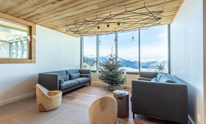 Arc-1600 Apartment | 50m from ski slopes, 1st floor, view ski slopes, fitness, swimming pool, sauna, hammam, terrace