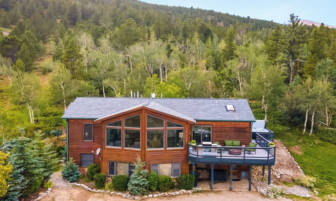Hartsel Cabin | 5BR Luxe Ranch Retreat Secluded with Hot Tub, Game Room & Epic Views