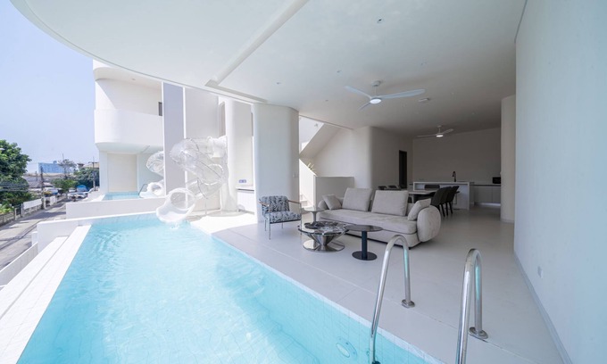 South Pattaya Villa | 5km to beach – pool villa with slide, karaoke & kitchen, perfect for family fun.